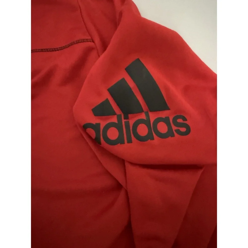 Adidas Men Golf Jacket 2XL Climawarm 1/4 Zip Long Sleeve Mock Neck. K18